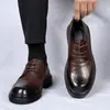 Zapatos de Cuero para Hombre Estilo Nuevo Transpirables Modernos Suela Suave Zapatos para Viajes de Negocios Formales Casuales Zapatos de Boda Zapatos Modernos para Hombre