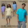 Nuevo Producto de Manga Corta 275g Tono Tierra Holgado Camiseta de Manga Corta Lisa para Hombre Niebla Algodón Puro Marca Trendy para Hombre Ropa para Hombre Tallas Grandes