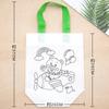 Bolsa de Grafitis No Tejida Bolsa de Clasificación de Basura DIY Material para Bolso de Mano de Producción Pintado a Mano para Niños