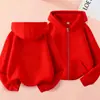 Ropa para Niños, Chaquetas para Niños y Niñas, Sudaderas con Capucha Gruesas de Otoño e Invierno para Niños Mayores, Sudaderas con Cremallera Deportivas para Niños en Stock