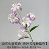 Novo Lírio Dourado de 5 Cabeças Lírio 3D Guia de Caminho de Casamento Flor Artificial Adereços de Fotografia Novo Galanthus Lírio Transfronteiriço