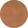 Collar Transfronterizo Europeo y Americano con Temática Oceánica con Corazón de Cobre en Forma de Luna, Estrella de Mar, Moño, Copo de Nieve, Cruz, Colgante de Softbol, Joyería para Mujer