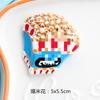 Simulación palomitas de maíz grandes hamburguesa mango arroz glutinoso comida gourmet accesorios de juego accesorios para refrigerador