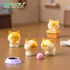 Boneca Siamesa Fofa e Adorável, Acessórios Pendurados para Decoração DIY de Casa de Bonecas, Enfeites de Mesa para Micro Paisagismo