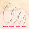 Aretes Europeos y Americanos de Venta Caliente Exagerados Brillantes de Oreja Grande para Mujer Plata Elegante Moda Simple Sexy Brillantes Ligeros Anillo de Oreja Grande