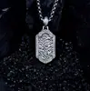 Colgante de Plata 925 con el Mantra de Nueve Caracteres, la Osa Mayor y Diseño de Tai Chi, con Monedas y Símbolos de Dinero