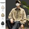 Casaco de trabalho masculino primavera e outono estilo americano marca da moda jaqueta masculina casual top outono camisa masculina de manga comprida