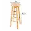 Taburete de Madera Taburete de Madera Maciza Moderno para Computadora Hogar Silla de Comedor Simple de Moda Taburete Redondo de Madera Taburete Bajo de Tronco Engrosado