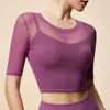 Ropa de yoga fina para mujer con sensación de desnudez, secado rápido, transpirable, de manga corta, manga larga, ropa deportiva, top de fitness, en stock, venta directa de fábrica