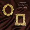 Estilo Europeo Dorado Retro Mini Marco de Fotos Resina Tallada Uñas Postizas Joyería Adornos Accesorios para Sesión de Fotos Fotografía