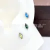 Pendientes de Labio de Titanio F136 Marquise Circonita Implantados con Aleación de Titanio G23 Joyería con Rosca Interna Studs para Hélice Auricular