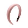 Diadema de Peluche Rosa Estilo Chanel para Mujer, Diadema de Corona Alta, Diadema Ancha de Otoño e Invierno para Lavarse la Cara, Nuevo Pasador para el Cabello