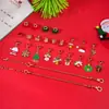 Nuevo Calendario de Adviento Europeo y Americano de 24 Compartimentos Hecho a Mano DIY Pulsera para Niños Muñeco de Nieve Creativo Caja Sorpresa Navideña Regalo