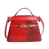 Bolsa Yuezi Versión Coreana 2026 Nueva Moda Bolso de Mujer Simple Bolso de Mano Kelly Bolso Cruzado de Mano Hombro Bolso de Acordeón
