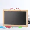 Cavalete de Mesa Dobrável Transfronteiriço Quadro Negro Pequeno Madeira Maciça Pura Quadro Branco Magnético Dupla Face Quadro de Mensagens para Ensino Infantil Atacado