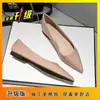 2025 Nuevos Tacones de Cuña con Punta Aguda y Remaches de Diseño de Nicho para Mujer con Tira Cruzada Estilo Retro Zapatos de Tacón Alto para Viajar al Trabajo
