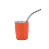 Copa de vino pequeña de 2 oz transfronteriza de acero inoxidable 304, taza de coche de doble capa de acero inoxidable con sublimación, mini taza con pajita, venta al por mayor