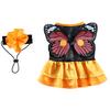 Nuevo Best-Seller de Amazon Cuernos de Cosplay Mariposa Hada Disfraz Festivo para Mascotas Ropa para Perros para Disfrazar