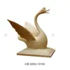 Fonte de Cisne Jato de Água Escultura de Paisagem Arenito Artificial Praça Keding Jardim Escultura Redonda Ornamentos Decorativos Outlet de Fábrica