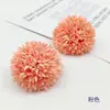 Flor de simulação flor de dente-de-leão tamanho pequeno DIY adorno de cabeça grampo de cabelo acessórios de flor bola de rebarbas flor de simulação flor de crisântemo de pingue-pongue flor de seda