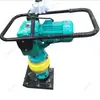 Compactador de impacto elétrico fácil de operar com rodas móveis, compactador de vala, compactador de impacto a gasolina portátil com absorção de choque