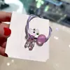 Versión coreana de 2021 del anillo para el pelo de celebridad de internet color transparente cuerda para el pelo de cuello largo lazo goma elástica pequeña cuerda para la cabeza femenina tienda de 2 yuanes