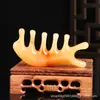 Pente de Massagem Meridianos de Cinco Dentes, Pente de Massagem de Pontos de Acupuntura com Cabeça de Dentes Grandes de Resina, Pente Pequeno de Golfinho de Cinco Garras para Alívio do Estresse para Cuidados com a Saúde