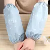 Mangas Impermeables para Trabajo y Tareas Domésticas para Hombres y Mujeres Otoño e Invierno Cocina Resistentes al Aceite Antifouling Mangas Domésticas Anti-suciedad Estampado Mangas para Manos Mangas
