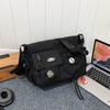 Bolso de Hombro para Hombre, Estilo Nuevo, Sencillo y Moderno, Bolso para Clase en el Campus, Bolso de Estudiante, Bolso Cruzado Grande de Harajuku para Hombre y Mujer
