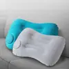 Inflado por presión, conveniente, engrosado, almohada cuadrada que protege la cintura, almohada de viaje, almohada portátil para siestas, almohada para siestas de oficina