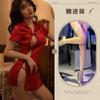 Noche Ting Xiang Nuevo Sexy Vintage Estilo República de China Sexy Ropa Interior Uniforme Apasionado Abertura Corto Caliente Cheongsam