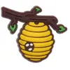 Abeja de dibujos animados de goma suave de PVC, accesorios de decoración de miel, dijes para zapatos DIY, hebillas para zapatos, accesorios para fundas de teléfono, exclusivamente para ventas transfronterizas