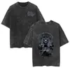 Camiseta Lavável de Manga Curta para Casal Estilo Anime Bidimensional Solo Leveling Eu Subo de Nível Sozinho Suprimento Transfronteiriço Exportação
