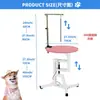 Mesa de Peluquería para Mascotas con Elevación Neumática, Estación de Peluquería Giratoria de 360 Grados, Mesa Redonda de Peluquería para Perros, Venta de Liquidación para Gatos