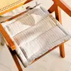 Cojín vintage de estilo francés de lujo ligero, adecuado para sillas de comedor, asientos de coche y sillas de oficina; cojín antideslizante para asiento de silla y banco, para todas las estaciones, de algodón y madera