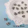 Liga Xizang Contas Prateadas Contas Xingshi Fu Contas para Flores Pequenas Acessórios DIY Contas Feitas à Mão Acessórios para Pulseira de Jogo para Contas Espalhadas