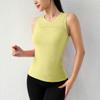 Fitness para Mujer Chaleco de Yoga Delgado de Secado Rápido Elástico Look Adelgazante Entrenamiento para Correr Ropa Exterior Sin Mangas Top Deportivo Verano