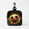 Bolsa de Monedas con Estampado de Fútbol Copa Mundial 2026 Cremallera Entrenamiento al Aire Libre Bolsa para Comida de Perro Almacenamiento Bolsita para Auriculares Mini
