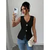 Top sin mangas europeo y americano transfronterizo para mujer, verano, nuevo, moda de comercio exterior, chaleco pequeño, temperamento, adelgazante