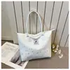 Bolsa de Lona Nueva y Linda de Dibujos Animados para Mujer, Bolso de Hombro de Gran Capacidad para Viajes Diarios con Patrón de Estrellas, Bolso de Mano Versátil y de Moda para Mujer