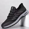 Zapatos de Hombre Transfronterizos de Comercio Exterior 2025 Algodón Sencillo Transpirable Malla Tejida con Mosca Zapatos de Hombre Zapatos Deportivos Ligeros para Correr de Hombre Zapatos para Ancianos