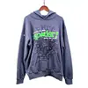 Modelo Nuevo 2026 en Stock Venta Caliente en Amazon Original Sp5Der Sudadera de Peso Pesado 450g con Telaraña para Hombre con Forro de Felpa