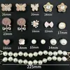 Accesorios Decorativos para Zuecos de Moda, Cadena de Perlas, Mariposa, Luz Fluida, Hebillas Creativas Desmontables para Zapatos DIY