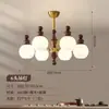 Lustre de sala de estar estilo bambu todo em cobre estilo medieval francês, luz principal atmosférica com estética da Dinastia Song, novo lustre vintage para toda a casa