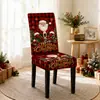 Funda de Silla Nueva Transfronteriza Navidad Fondo Negro Estampado de Muñeco de Nieve Funda para Silla de Comedor Decoración Festiva para el Hogar Funda de Silla Todo Incluido