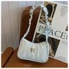 Bolso de Axila de Hombro Único de Diseño Nicho Francés para Mujeres, Popular Este Año 2025 Nuevo Estilo Elegante Personalizado Lazo Bolso Cruzado
