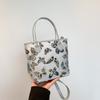 Nova Bolsa Chinesa de Ombro Feminina Moda Verão 2024 Casual Portátil Bolsa Saco Simples Fofa Simples Bolsa de Ombro