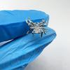 Aranha do vento escuro diamante titânio aço prego de lábio prego de osso da orelha estilo punk transfronteiriço europeu e americano perfuração acessórios Yiwu joias