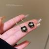 Aretes de Camelia Retro Franceses para Mujer Estilo Ins de Alta Gama Alambre Largo para la Oreja Nuevo 2025 Joyería para la Oreja