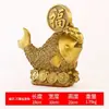 Atacado de fábrica ornamentos de peixe dragão dourado em latão peixe anual ornamentos de peixe sala de estar varanda armário de vinho decorações para casa